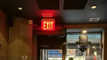 Restaurant Emergency Lighting & Sign