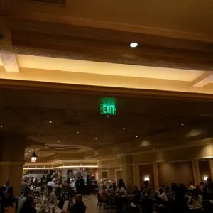 Exit sign installed at a restaurant in Mexico