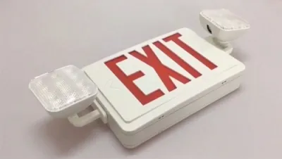 Installation of JLEC2BCW Bi-Color Emergency Exit Sign Combo