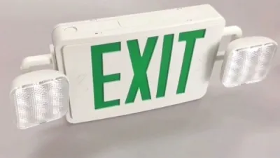 Installation of JLEC2GW LED Exit Sign/Emergency Light Combo