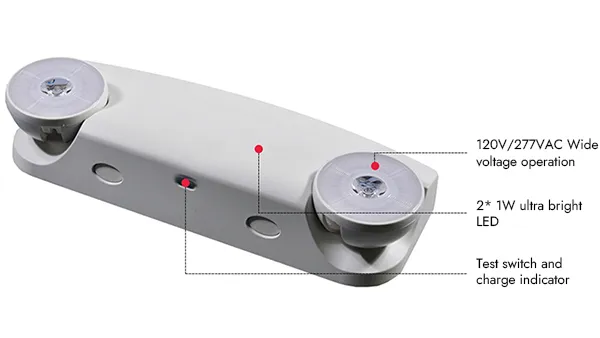JLEU15 Twin Head LED Emergency Light