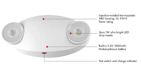 JLEU10 Twin Head LED Emergency Light