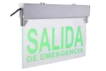 LE297 Edge-Lit LED Exit Sign with ABS/Acrylic Panel (5 Green LEDs)