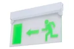 LE297 Edge-Lit LED Exit Sign with ABS/Acrylic Panel (5 Green LEDs)