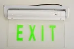 LE2912 Edge-Lit LED Exit Sign with ABS/Acrylic Panel (5 Green LEDs)