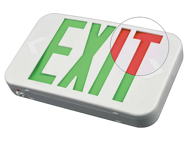 EZCXTEU2BCWEM Bi-Color Compact LED Exit Sign