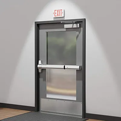 LE2912 Edge-Lit LED Exit Sign with ABS/Acrylic Panel (5 Green LEDs)