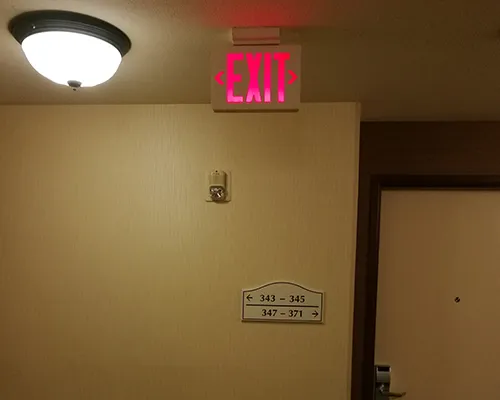 JEE2GWE UL Approved Green LED Exit Sign
