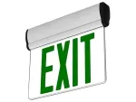 JELBEX Edge-Lit LED Exit Sign with Clear/Mirrored Acrylic Panel