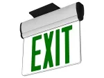 JELBEX Edge-Lit LED Exit Sign with Clear/Mirrored Acrylic Panel