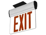 JELBEX Edge-Lit LED Exit Sign with Clear/Mirrored Acrylic Panel