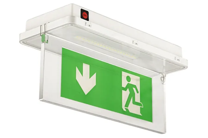 LE515-21 EXIT IP65 Waterproof LED Emergency Exit Sign (21 SMD3528 LEDs)