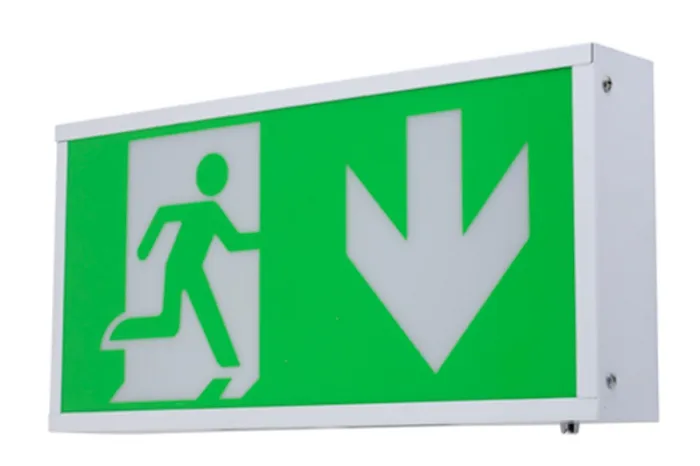 LE2914 Single Face LED Emergency Exit Box with Metal Housing