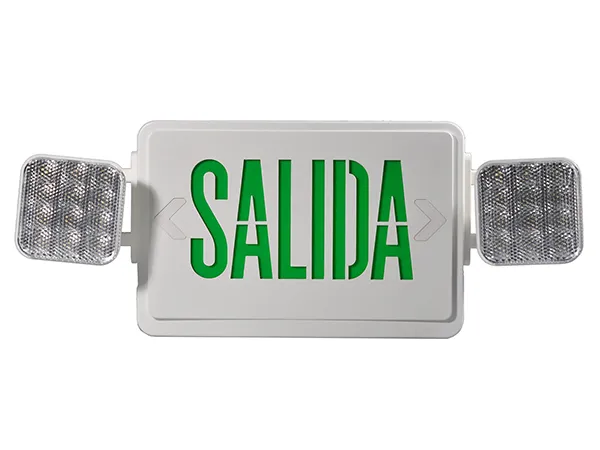 JLEC2GW-SA/JLEC2RW-SA Combo SALIDA Emergency Exit Sign with LED Heads