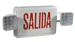 JLEC2GW-SA/JLEC2RW-SA Combo SALIDA Emergency Exit Sign with LED Heads