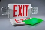 JLEC2BCW Bi-Color Emergency Exit Sign Combo with LED Heads