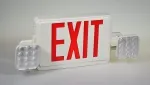 JLEC2GW/JLEC2RW LED Exit Sign/Emergency Light Combo (Green/Red Letters)