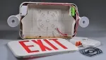 JLECE2GW/JLECE2RW Compact LED Exit Sign/Emergency Light Combo (Green/Red Letters)