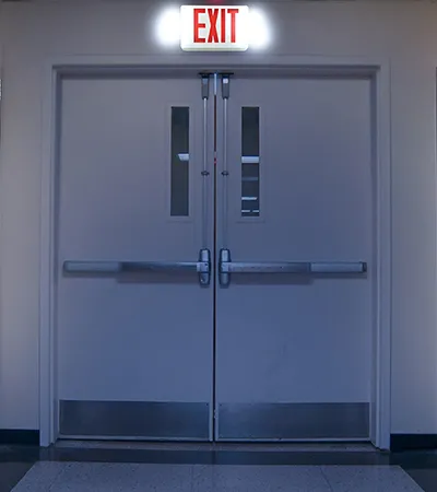 Emergency Exit Sign Combo